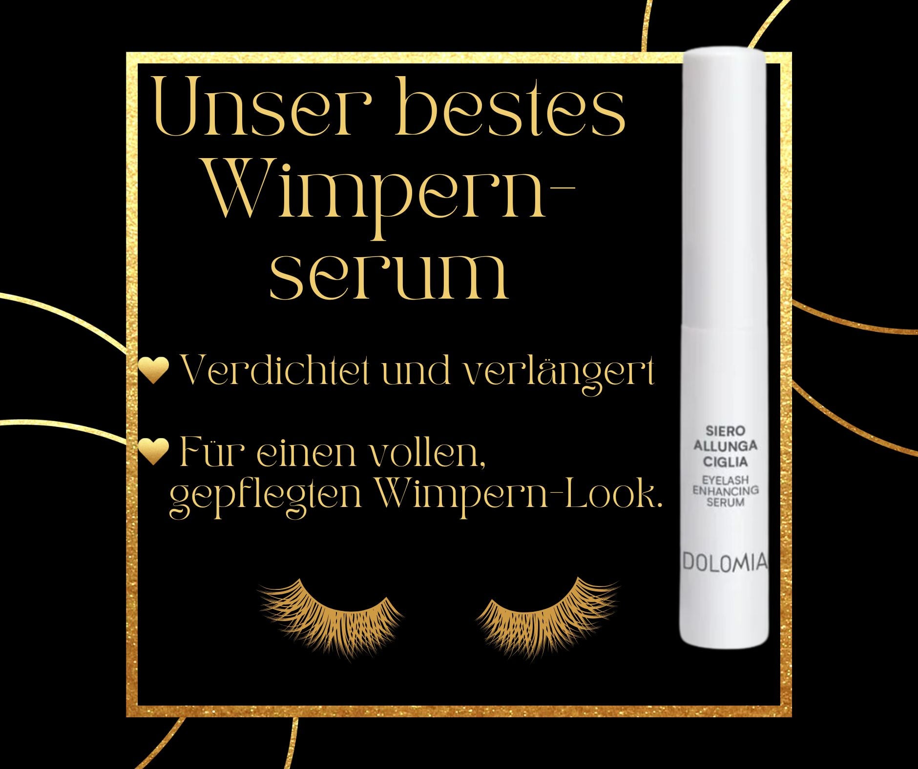 DOLOMIA WIMPERNSERUM Kräftigung & Pflege für natürlich lange Wimpern