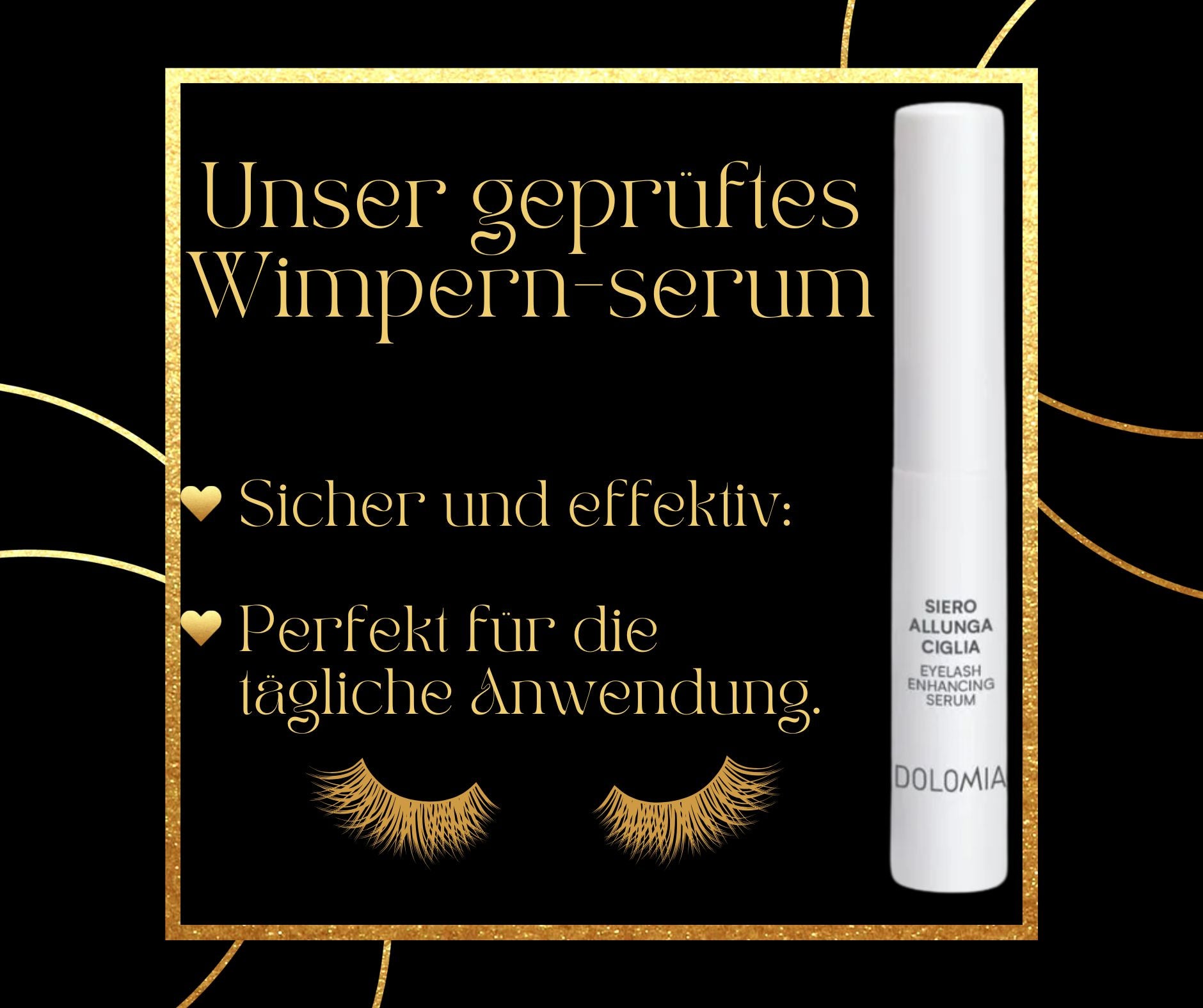 DOLOMIA WIMPERNSERUM Kräftigung & Pflege für natürlich lange Wimpern
