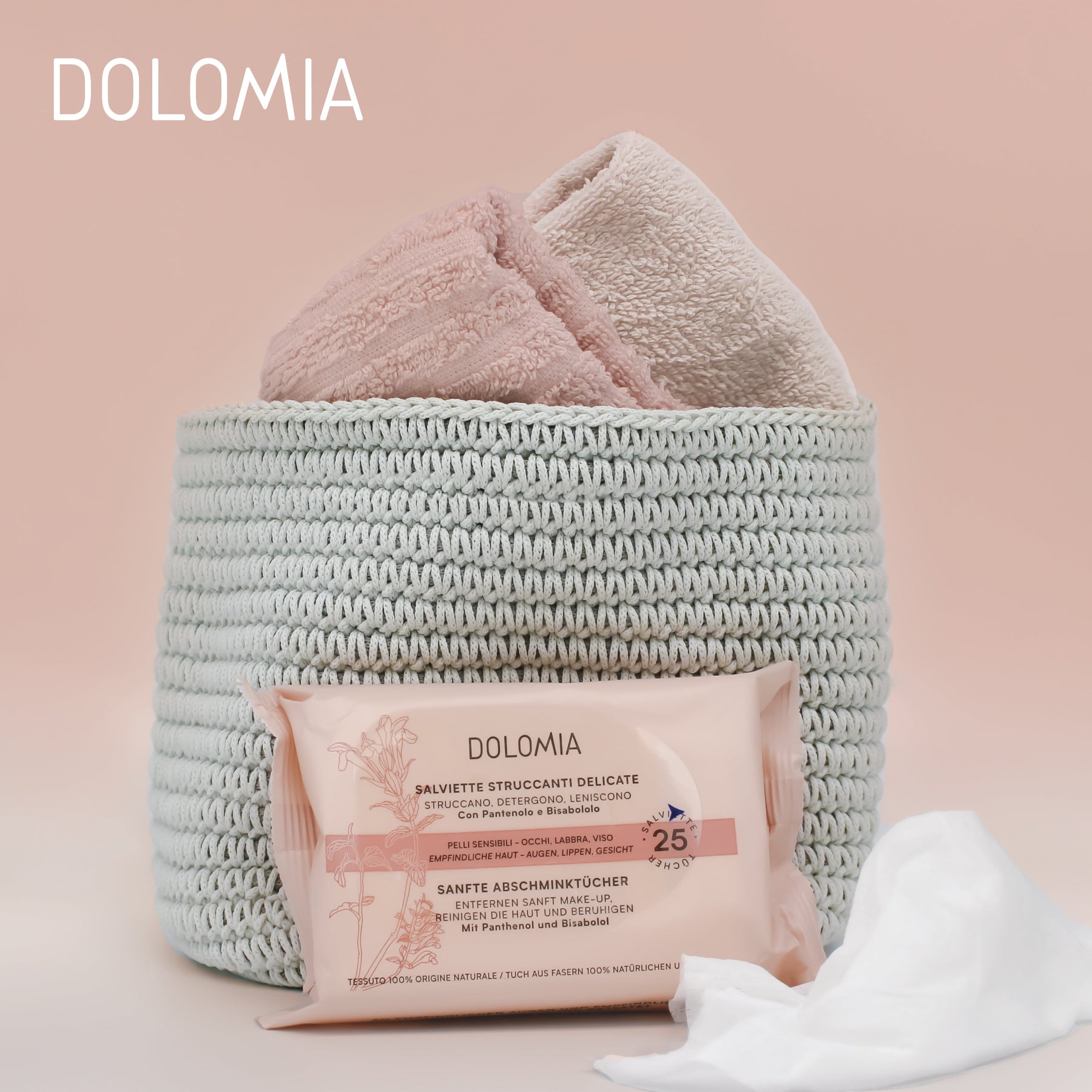DOLOMIA SANFTE ABSCHMINKTÜCHER