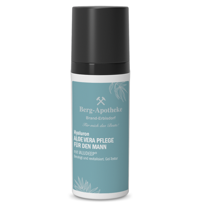 HYALURON Aloe Vera Pflege für den Mann. Beruhigt, revitalisiert und hat eine Gel-Textur