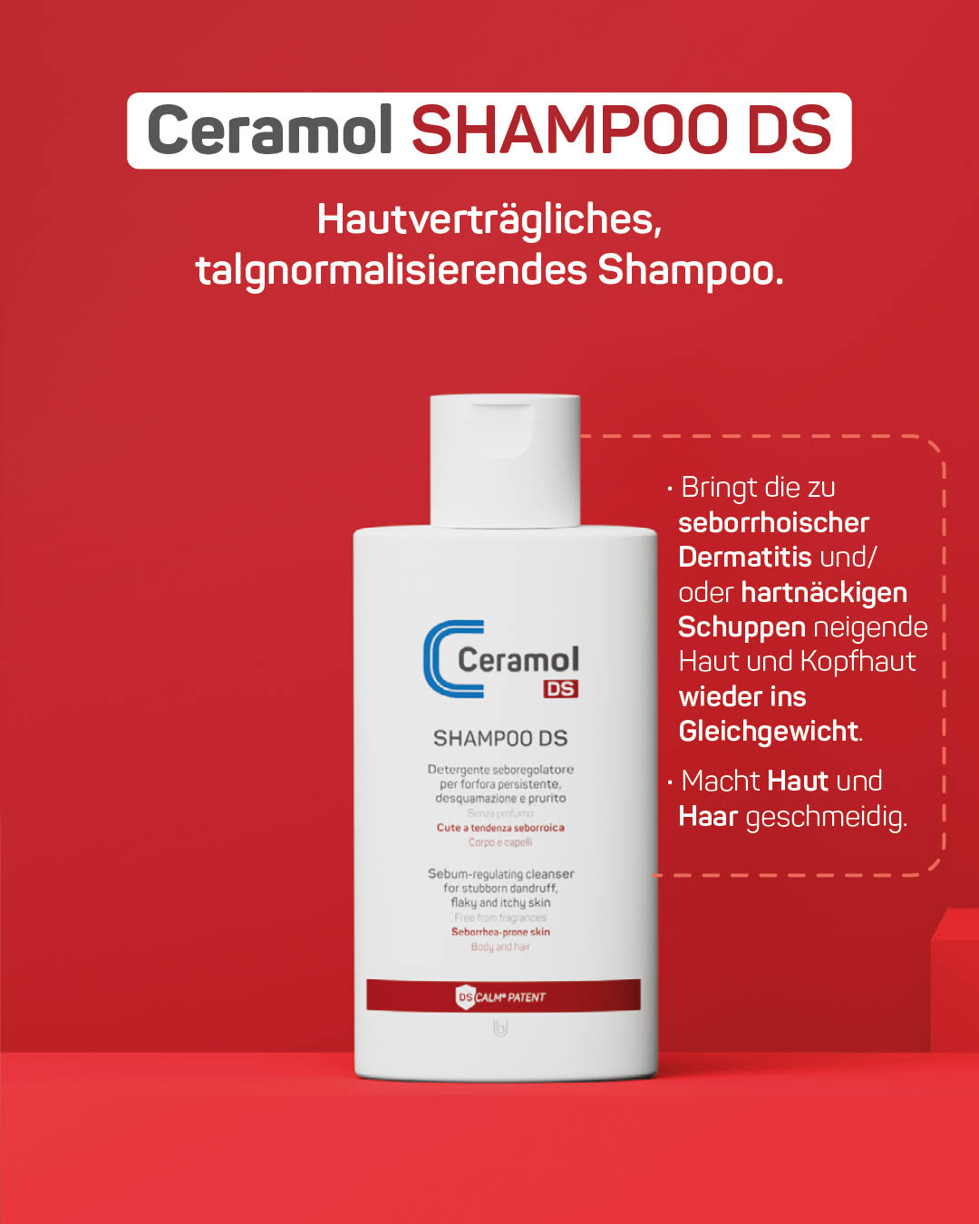 Ceramol DS Shampoo - Bart und Kopfhaut ohne Schuppen