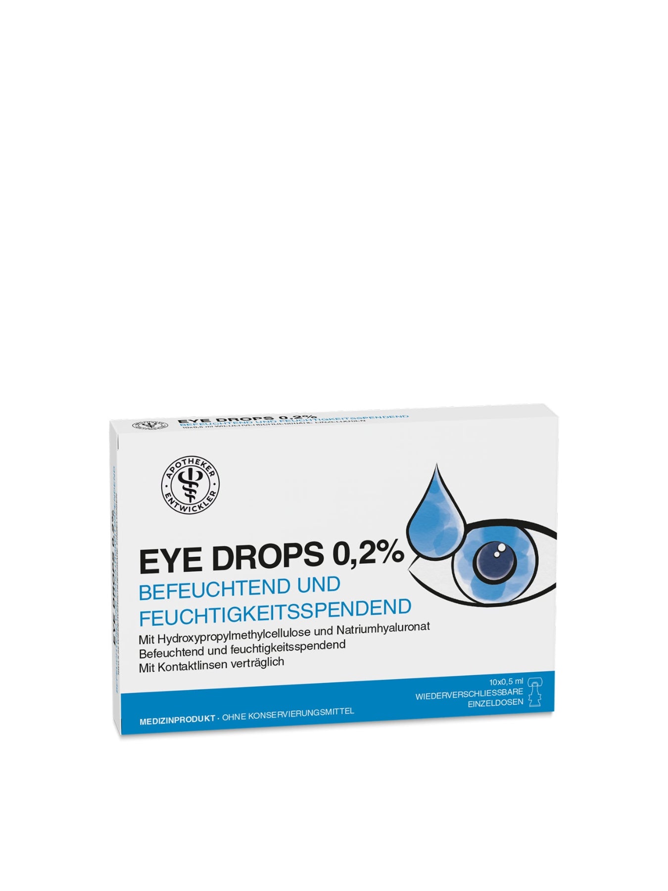 EYE DROPS 0,2 % – Einzeldosis Augentropfen für Trockenheit & Reizungen