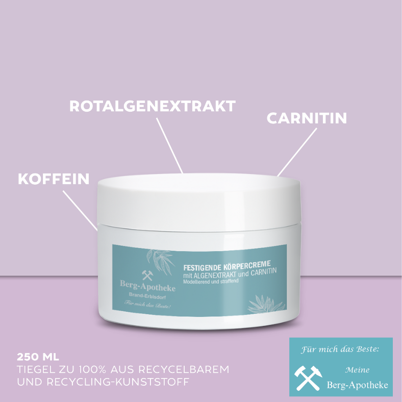 FESTIGENDE KÖRPERCREME – Straffende Pflege mit Rotalgenextrakt, Carnitin & Koffein