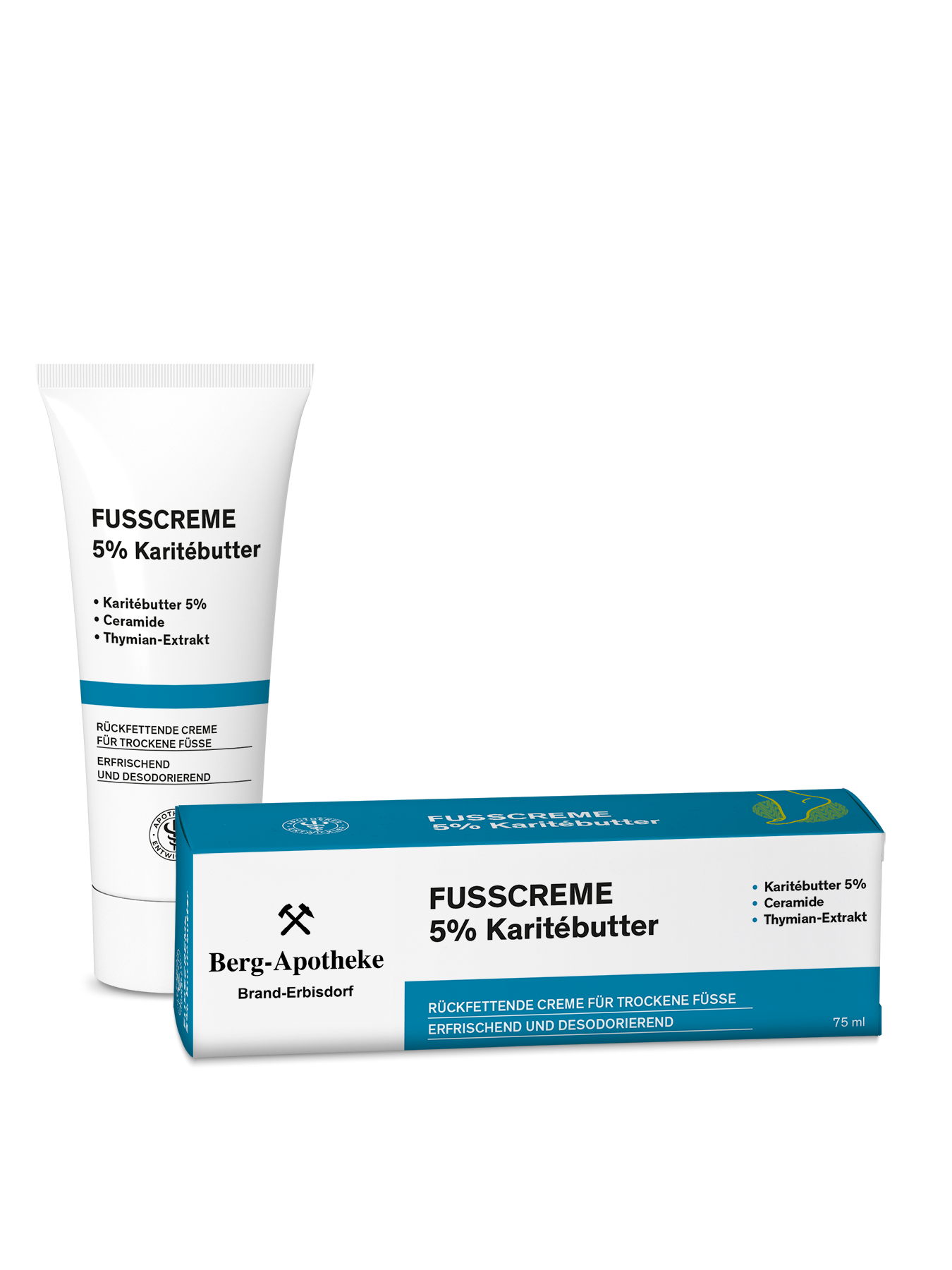 FUSSCREME 5 % KARITÉBUTTER – Weiche, gepflegte Füße mit Ceramiden & Thymian-Extrakt