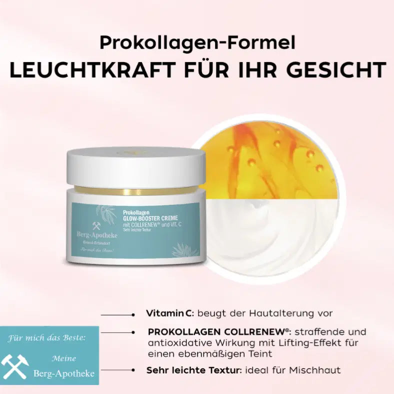 PROKOLLAGEN GLOW-BOOSTER – Dein Frischekick für jugendlich strahlende & straffere Haut