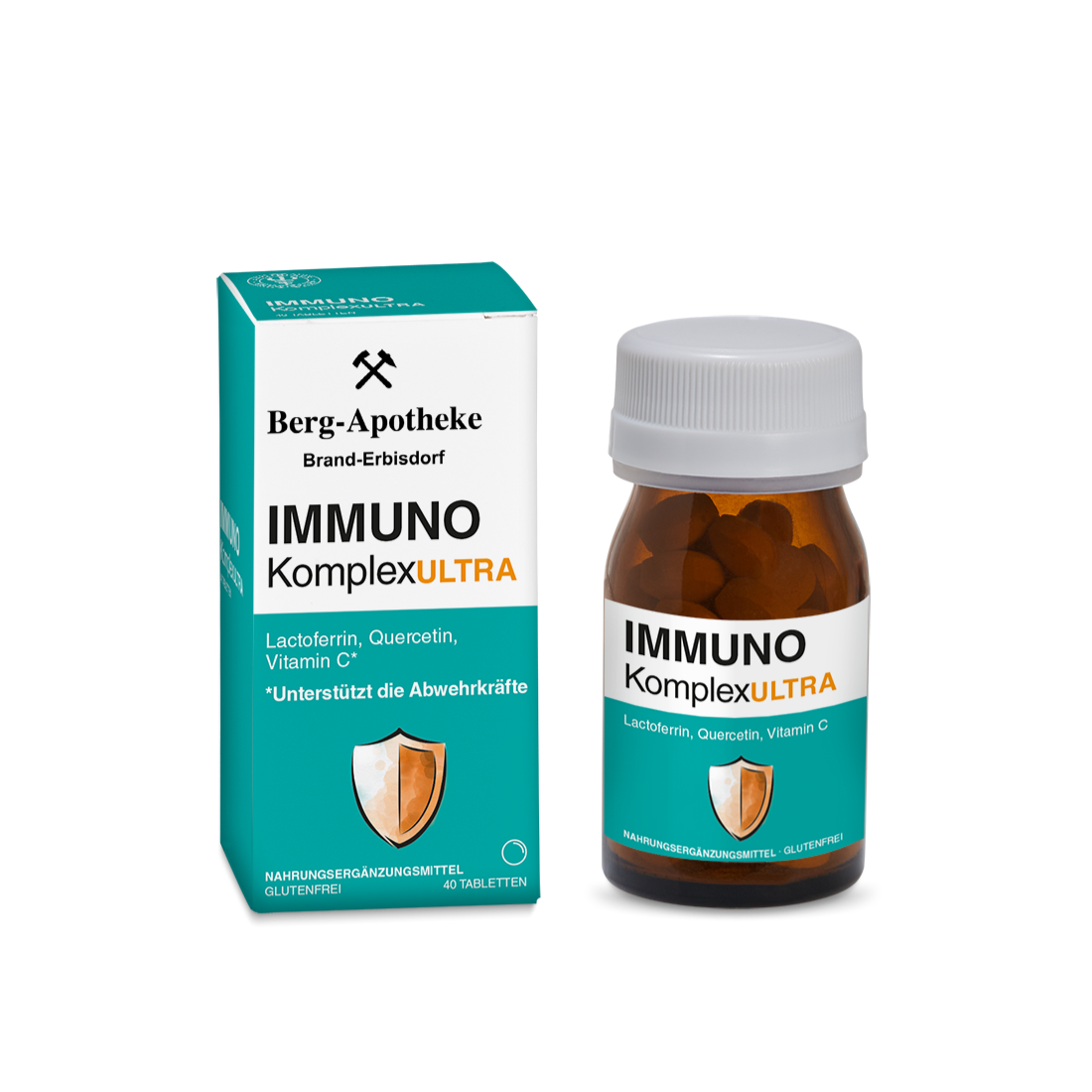 IMMUNOkomplex ULTRA – Dein täglicher Schutzschild mit pflanzlicher Power mit Quercetin, Lactoferrin, Vitamin C & Zink