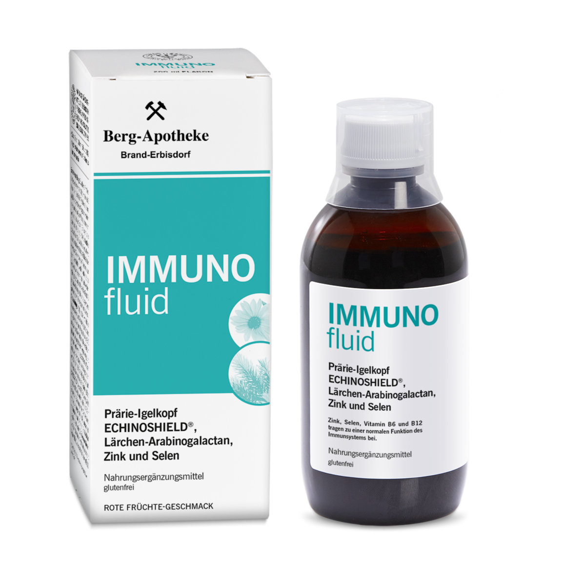 IMMUNOfluid – Immunpower mit Beerengeschmack für die ganze Familie mit Echinacea, Zink & B-Vitaminen