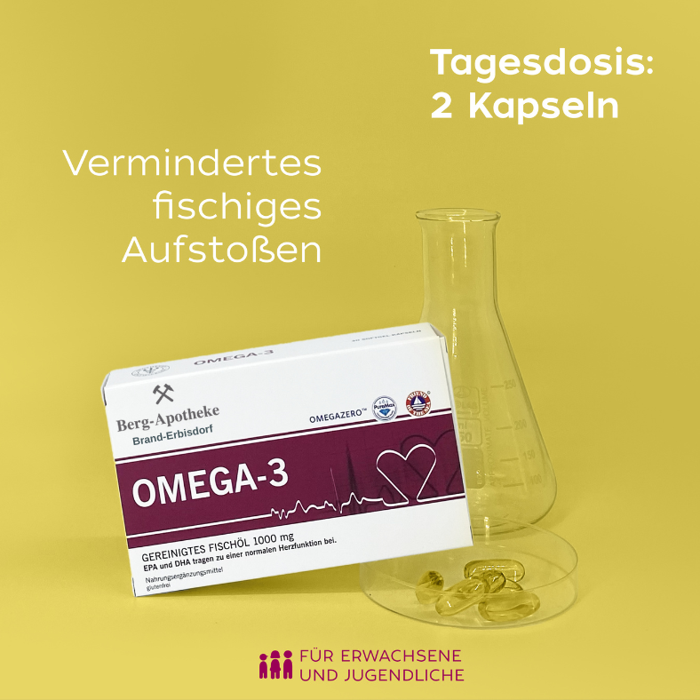 OMEGA 3 – Sanfte Kraft in Kapseln aus dem Meer zur Unterstützung von Herz, Blutdruck & Wohlbefinden