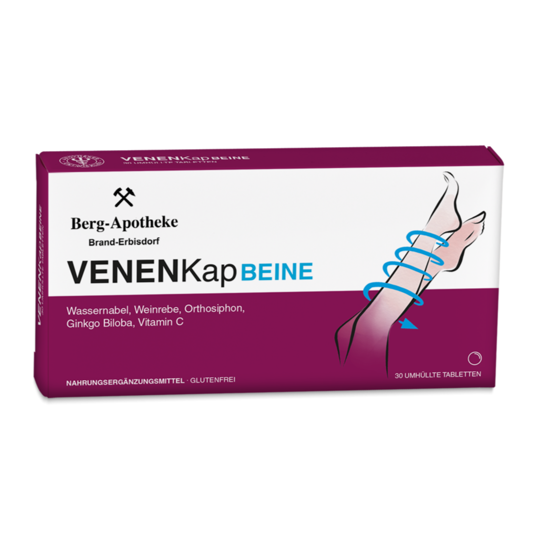 VENENKap BEINE – Pflanzliche Tabletten zur Unterstützung der Venengesundheit & Entwässerung