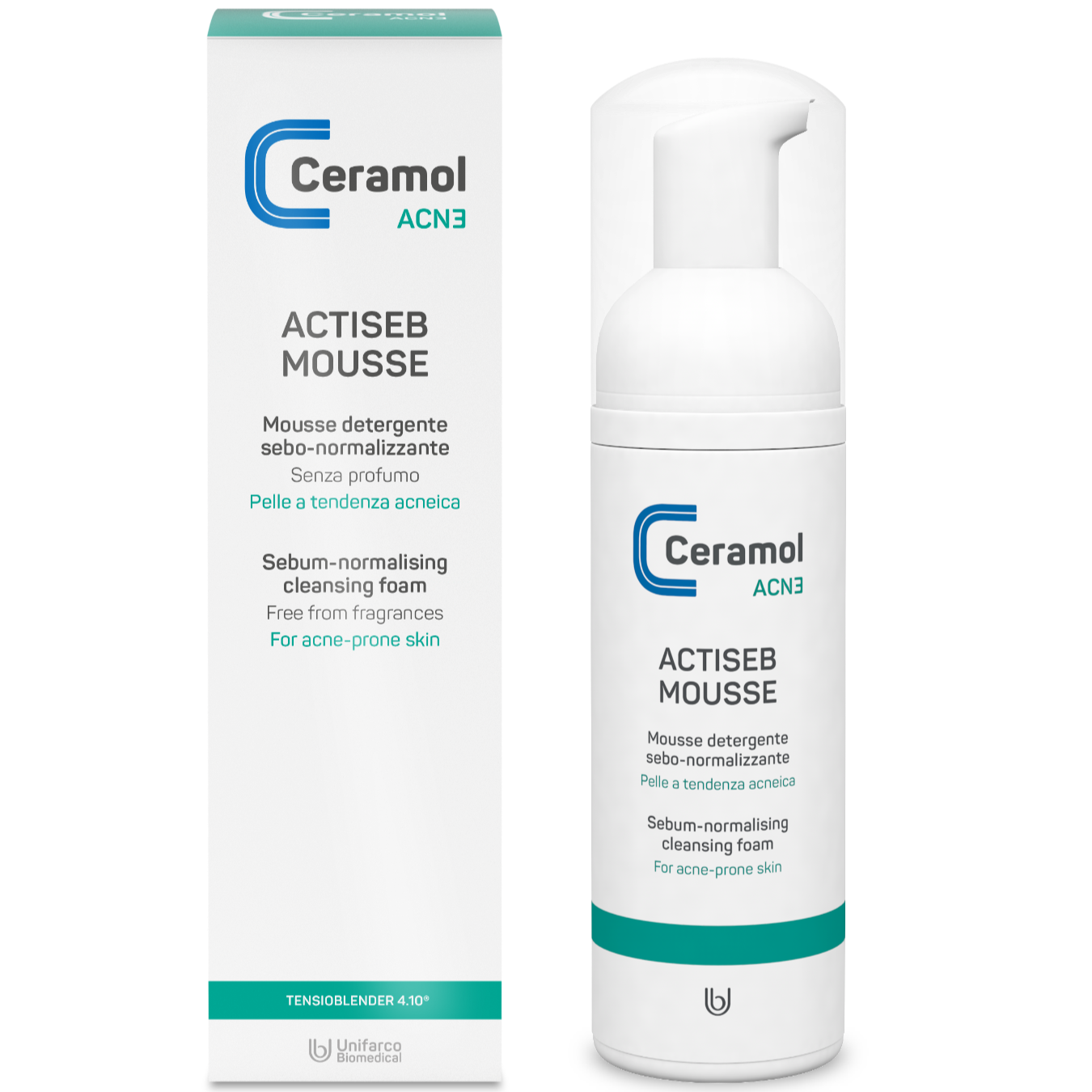 CERAMOL ACN3 Actiseb Mousse – Reinigungsschaum für unreine und zu Unreinheiten neigende Haut