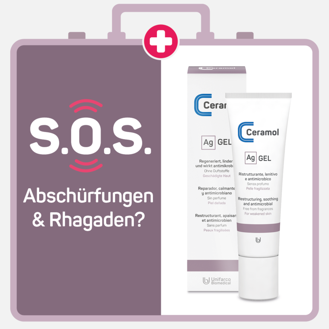 CERAMOL AG gel – Regenerierende Pflege bei kleinen Verletzungen, Abschürfungen & geschwächter Haut