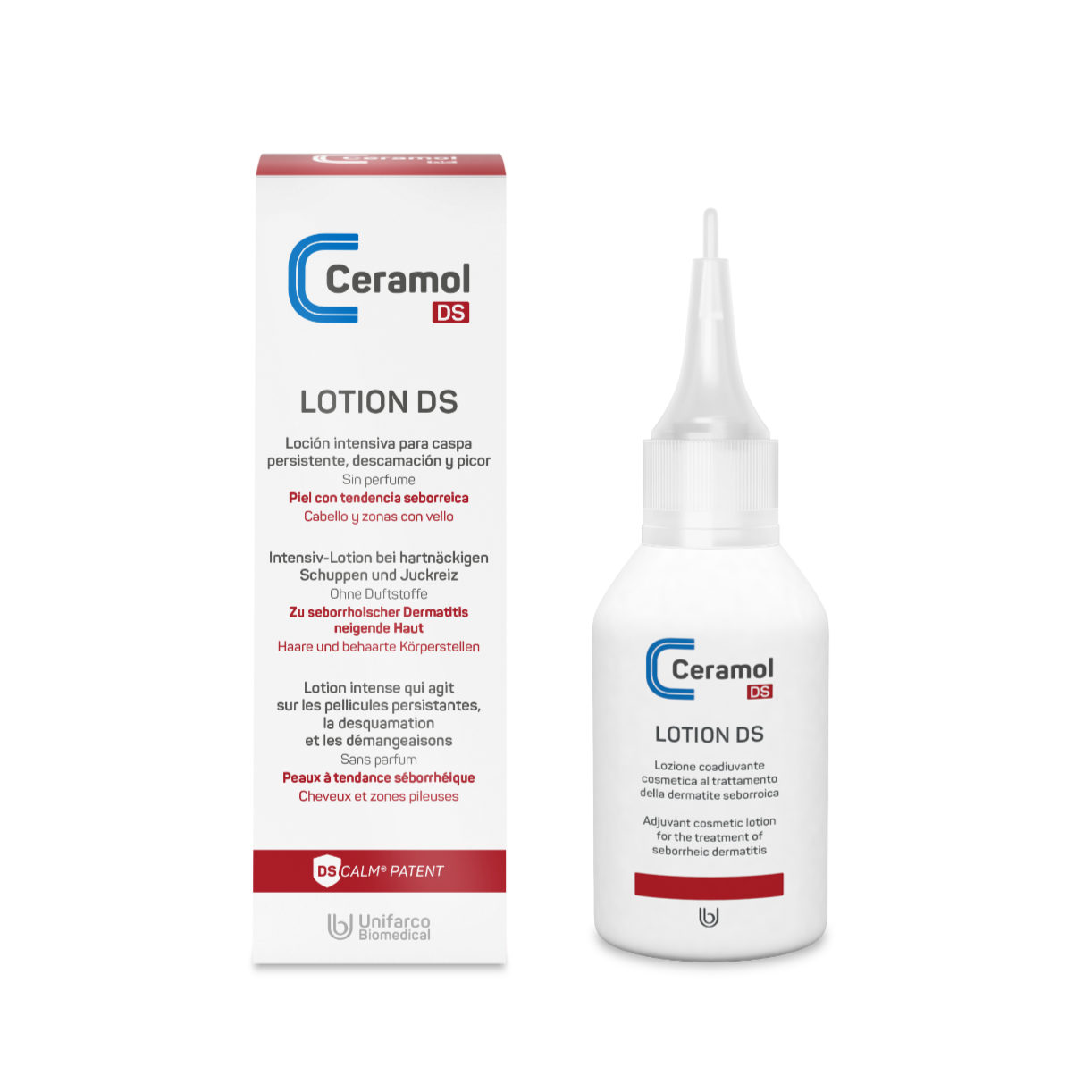 CERAMOL DS Lotion – Leichte Pflege für empfindliche Haut an behaarten Körperstellen
