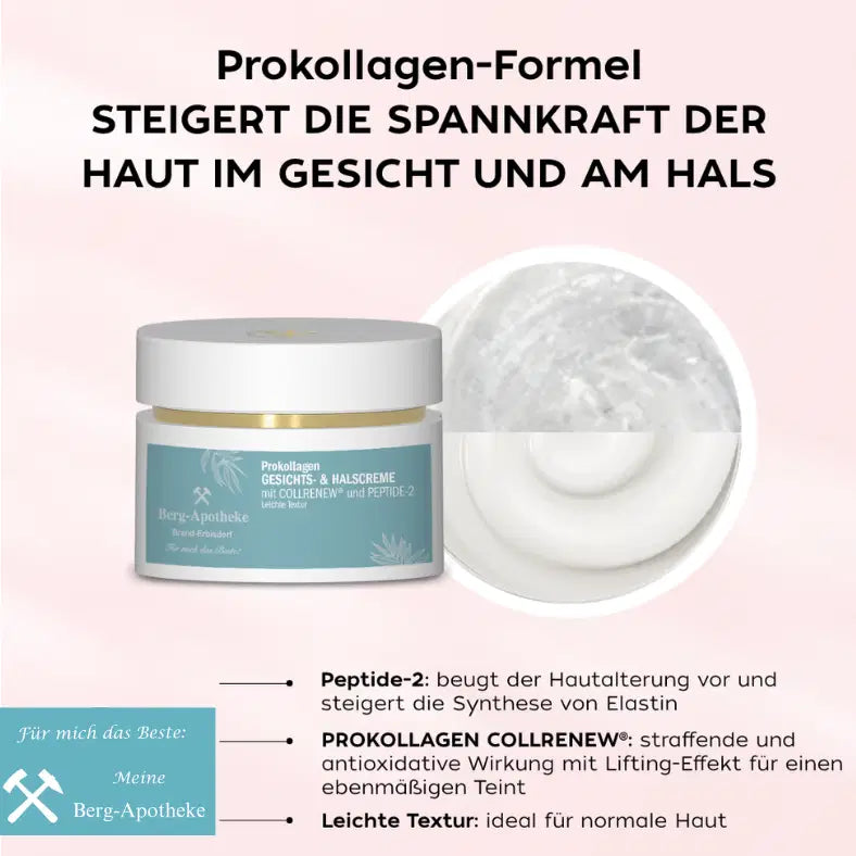PROKOLLAGEN GESICHTS- & HALSCREME – Leichte Anti-Aging-Pflege mit CollRenew® & Hyaluron