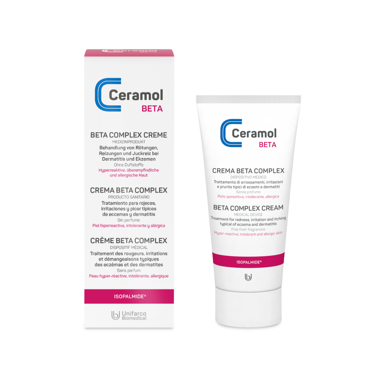 CERAMOL BETA Complex Creme Kortisonfreie Akutpflege bei Rötungen, Re