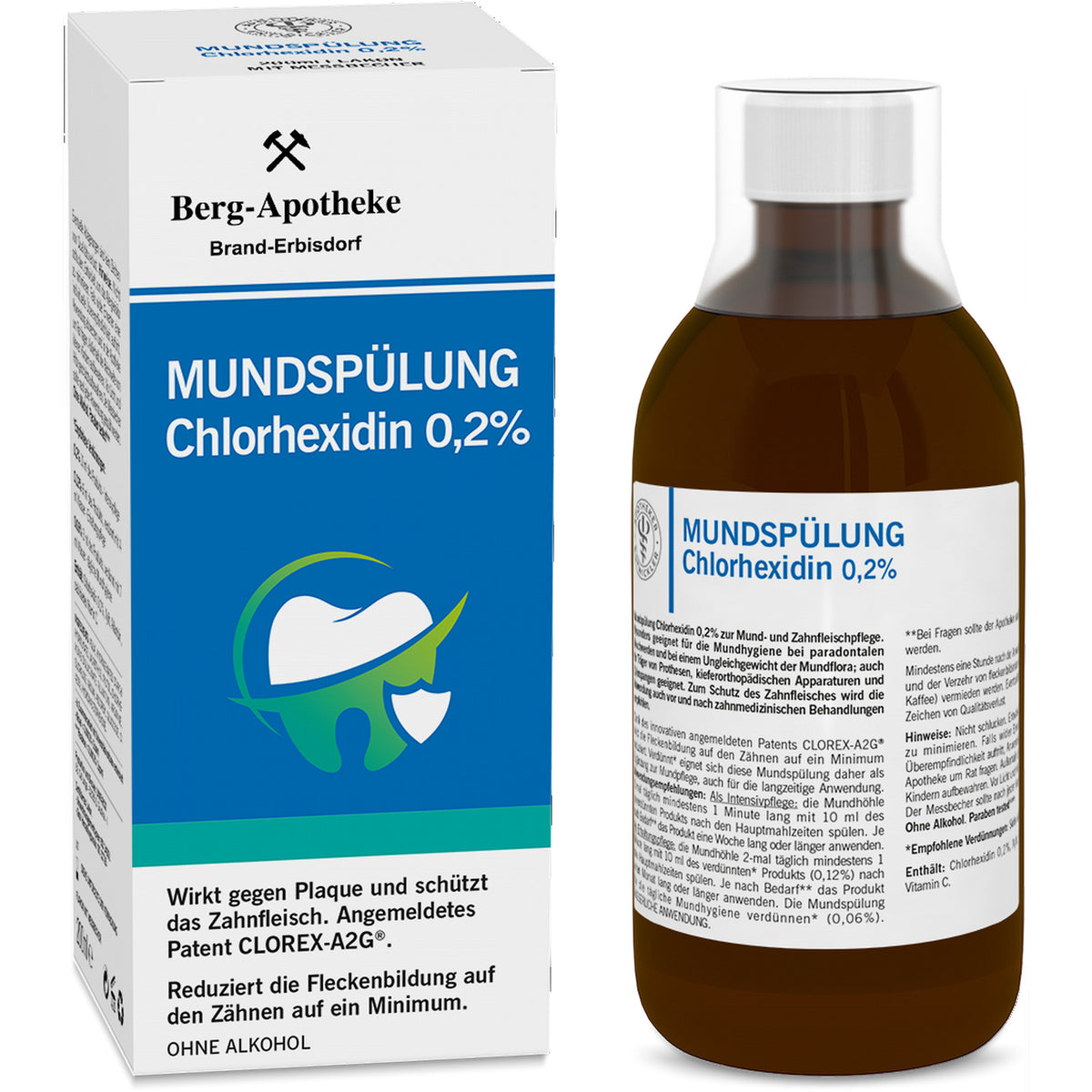 Mundspülung Chlorhexidin 0,2 % – Zahnfleisch & Mund – 200 ml