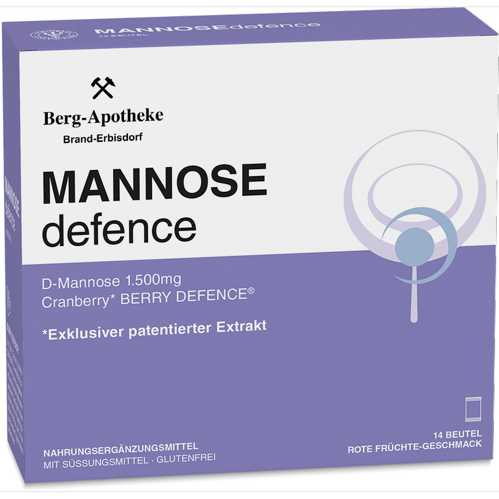 MANNOSEdefence Stickbeutel bei Blasenbeschwerden mit D-Mannose & Cranberry 14 Stück