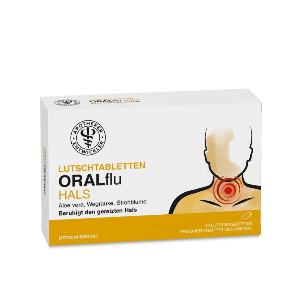 ORALflu HALS – Lutschtabletten bei Reizungen, Halsschmerzen & trockenem Hals