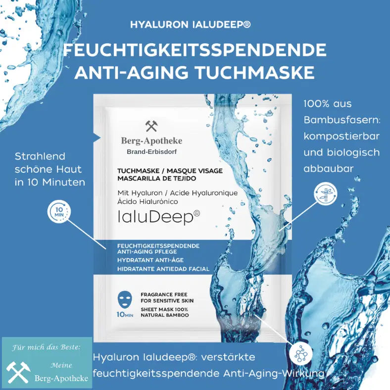 ANTI-AGING TUCHMASKE – Regenerierende Bambusfaser-Maske für glatte, erholte Haut