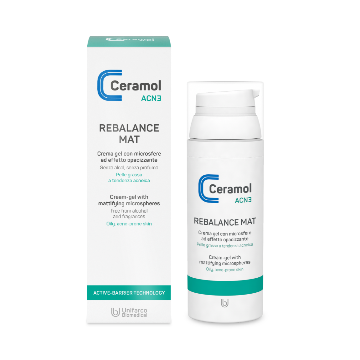 CERAMOL ACN3 Rebalance Mat – Leichte Pflege für fettige und zu Unreinheiten neigende Haut