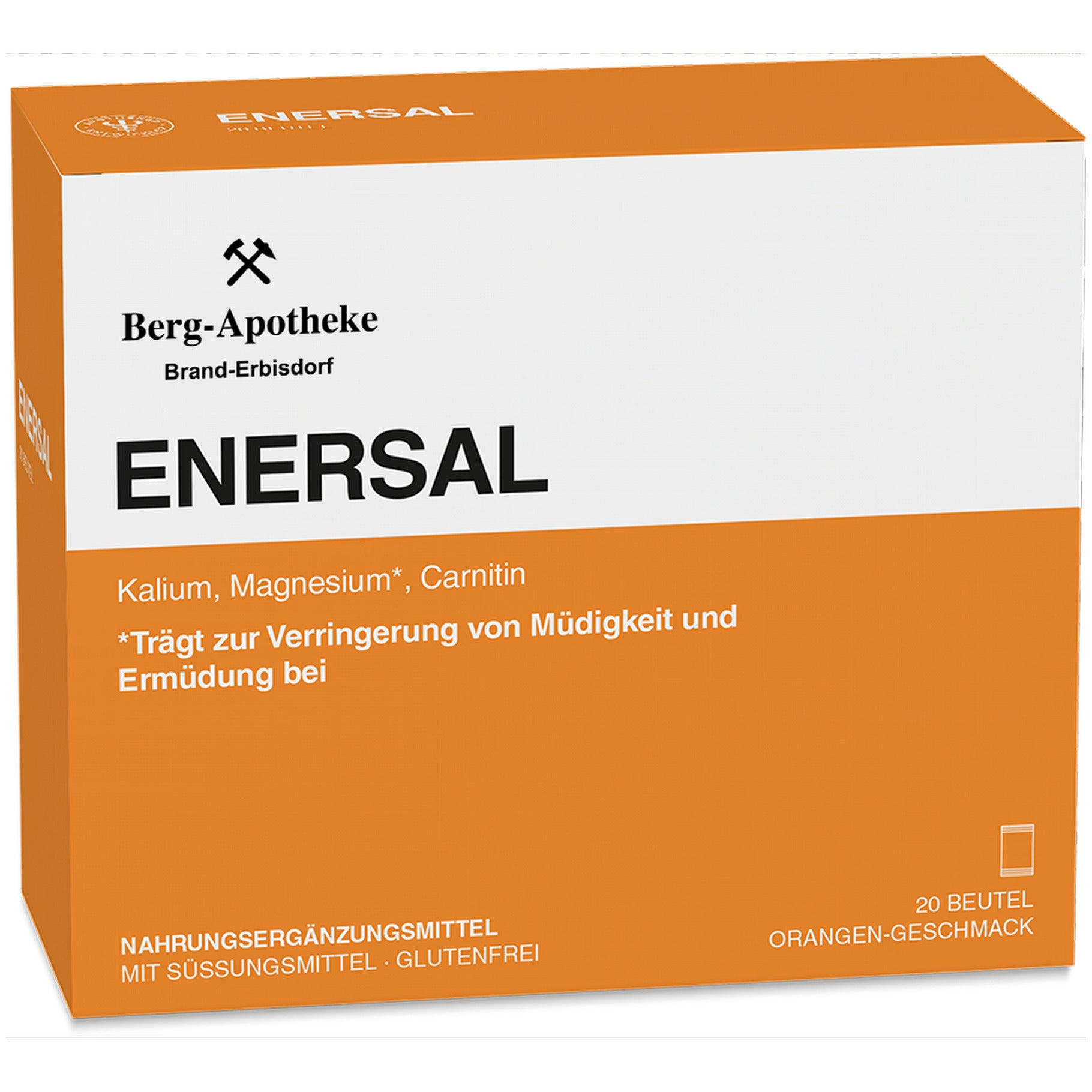 Enersal - Nahrungsergänzungsmittel mit Magnesium- und Kaliumcitrat zum Auflösen, 20 Beutel á 5g